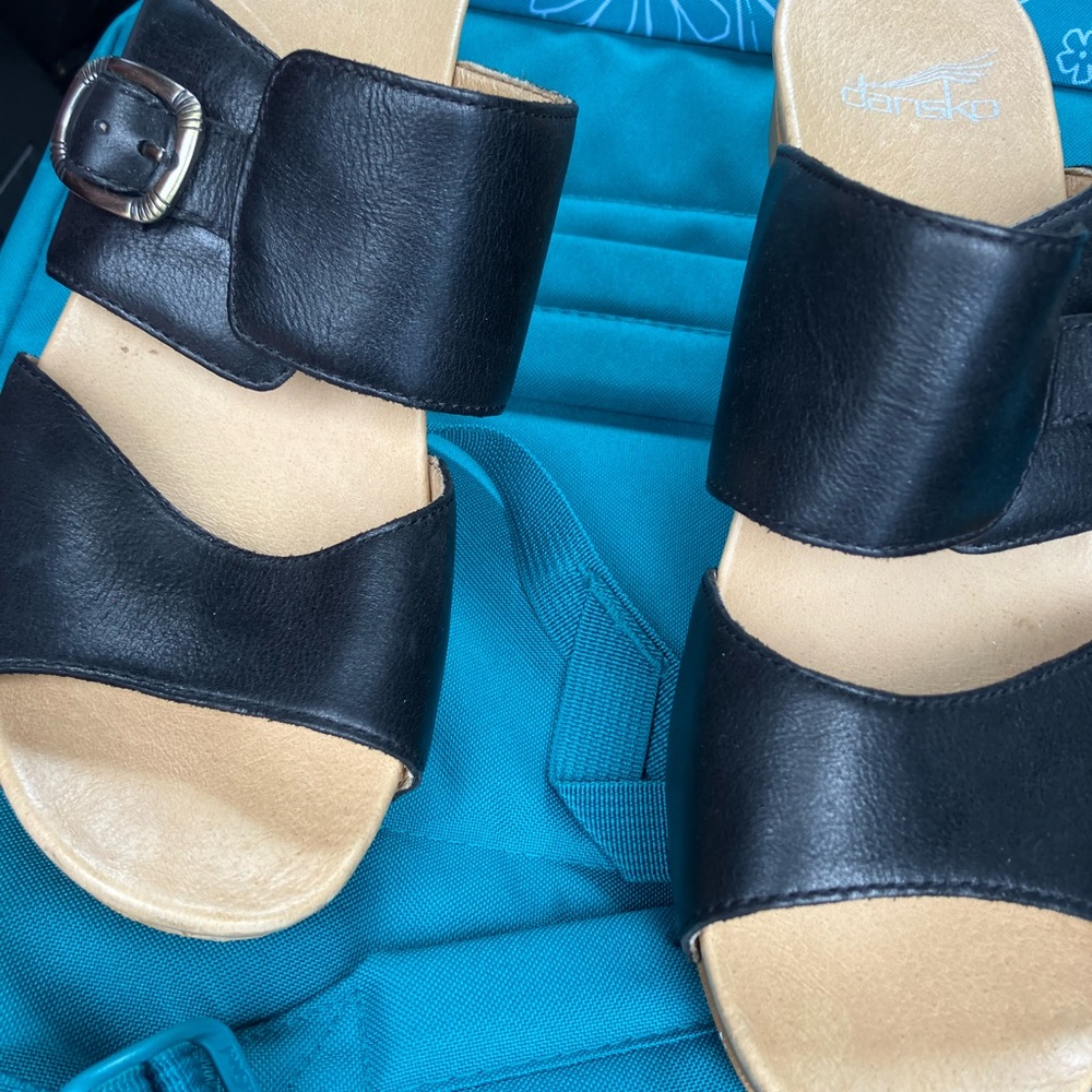 Dansko Black Sandals